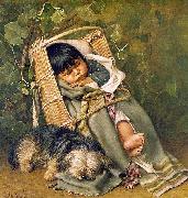 Grace Carpenter Hudson Baby Bunting oil painting